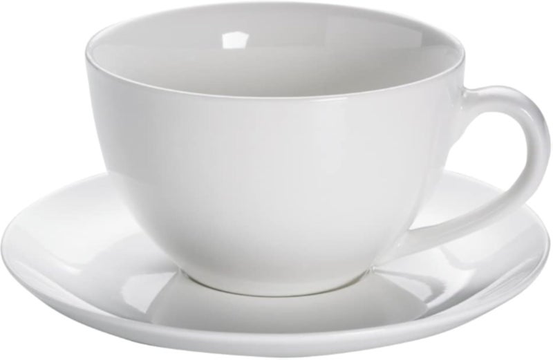 Maxwell & Williams White Coffee Cup Saucer Jumbo Basic
